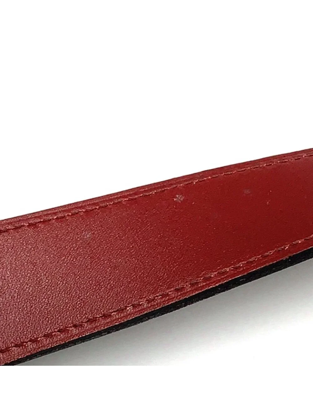 Cartier Must de D Buckle Leather Bordeaux Belt Gold